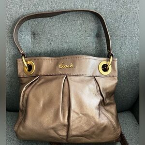 Coach Ashley Shoulder Crossbody Bag Leather champagne